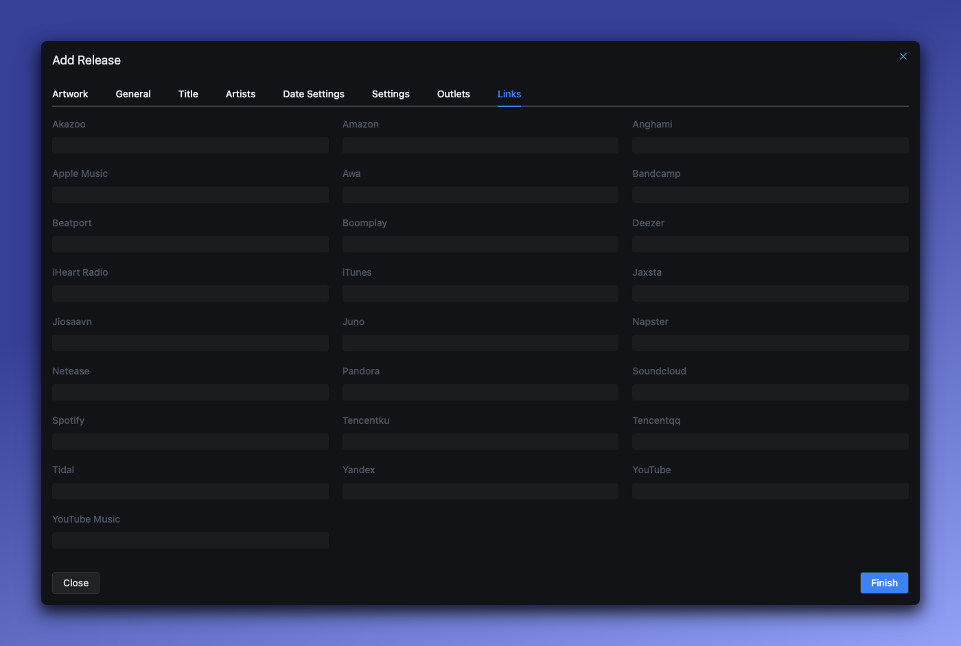 Tab Links